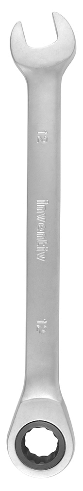 Clé mixte à cliquet 12mm chrome vanadium - INVENTIV